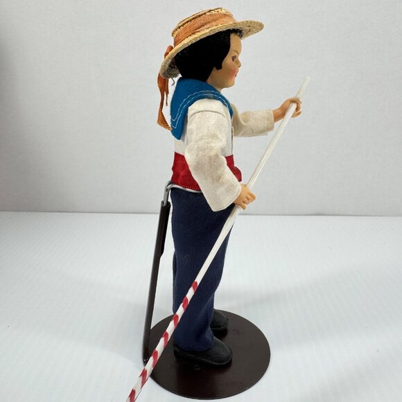 Vintage Italian Gondolier Souvenir Doll Figurine Italy Travel Decor - Picture 6 of 9